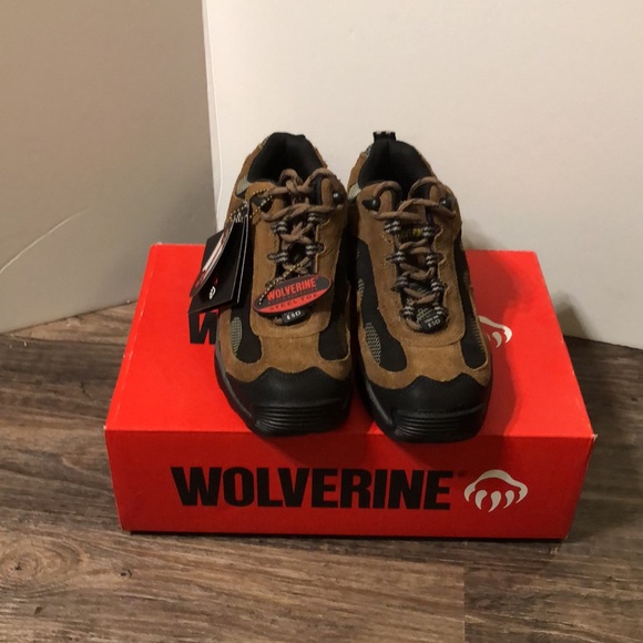 Men’s Retro “NIB” Wolverine Steel Toe Athletic Hiking Shoe Tan/Black Size 7.5M - Picture 2 of 6